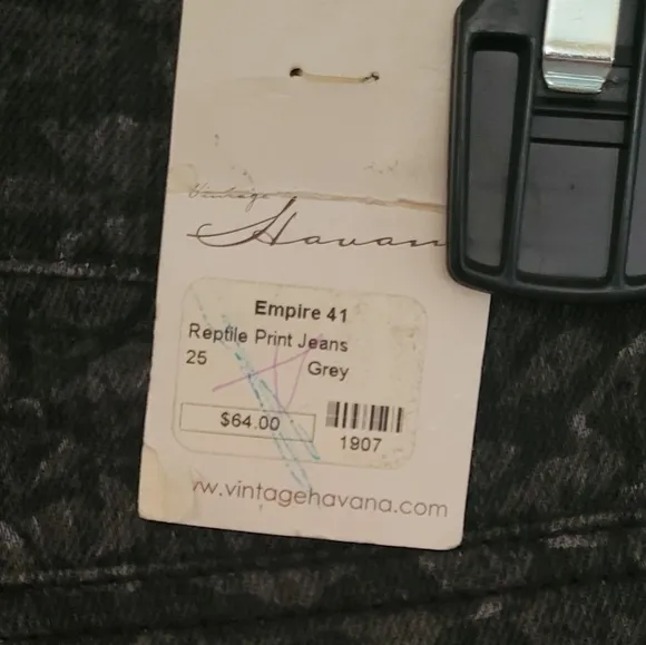 NEW VINTAGE HAVANA Skinny Jeans Black Size 25