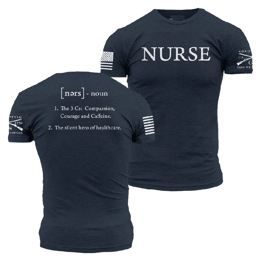 Nurse Defined T-Shirt - Midnight Navy