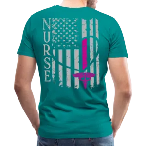 Nurse Flag Men's Premium T-Shirt (CK1213) Updated 