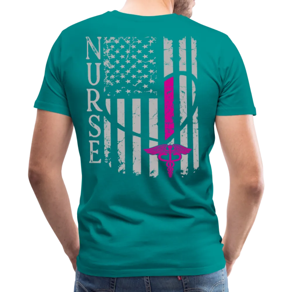 Nurse Flag Men's Premium T-Shirt (CK1213) Updated 