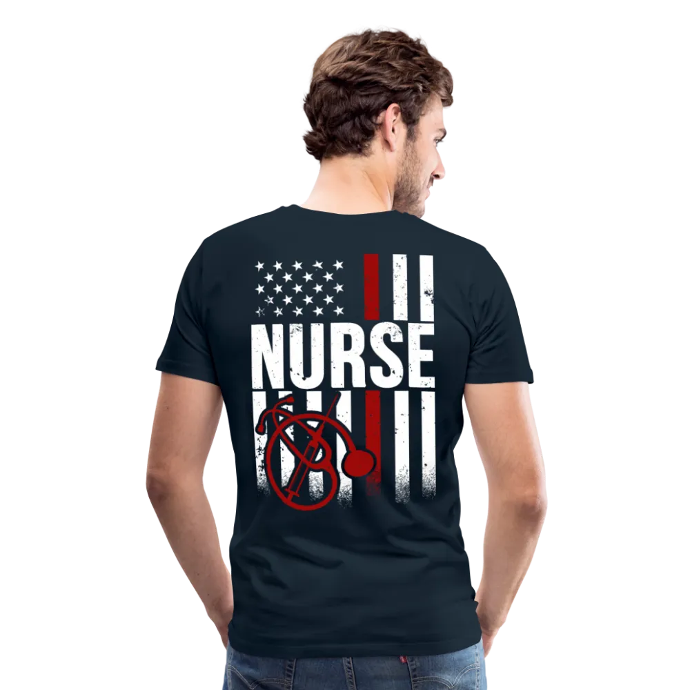 Nurse Flag Men's Premium T-Shirt (CK4201)