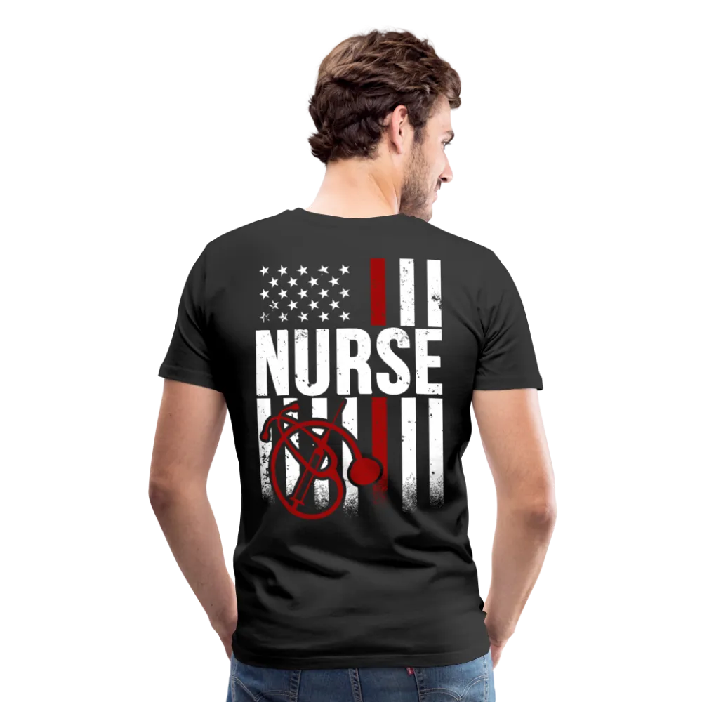 Nurse Flag Men's Premium T-Shirt (CK4201)