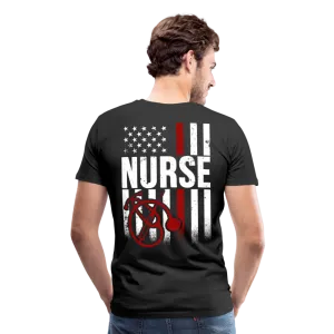 Nurse Flag Men's Premium T-Shirt (CK4201)