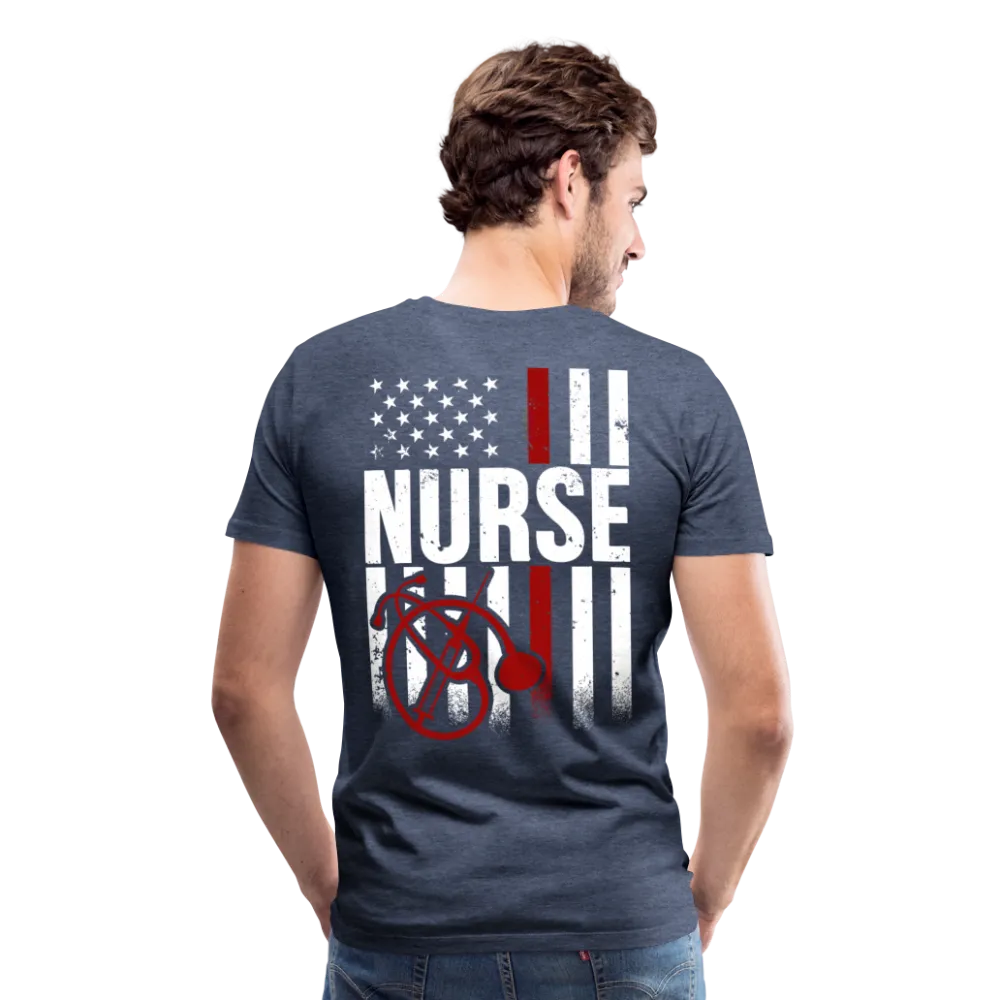 Nurse Flag Men's Premium T-Shirt (CK4201)