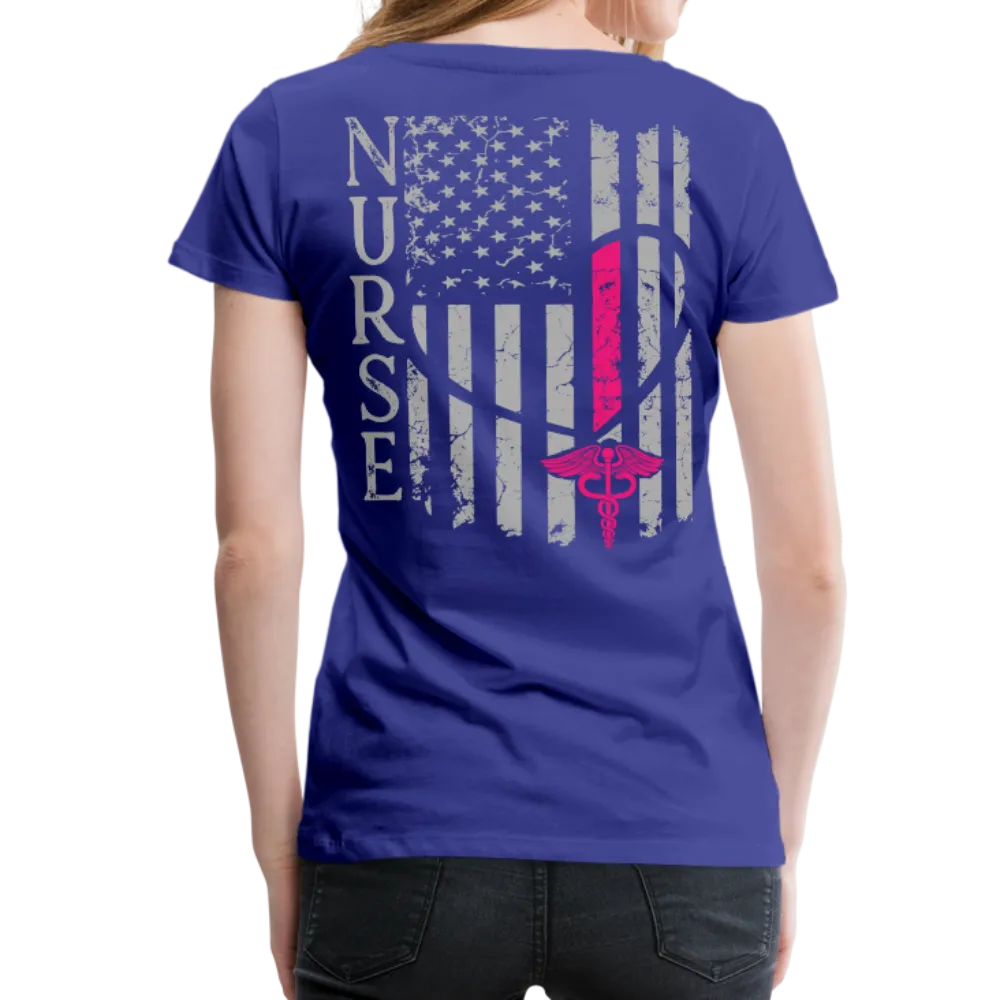 Nurse Flag Women’s Premium T-Shirt (CK1213)