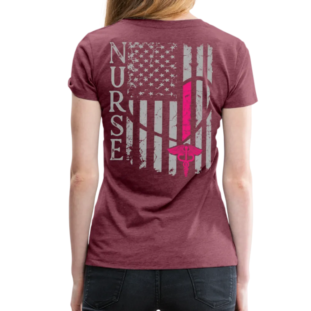 Nurse Flag Women’s Premium T-Shirt (CK1213)