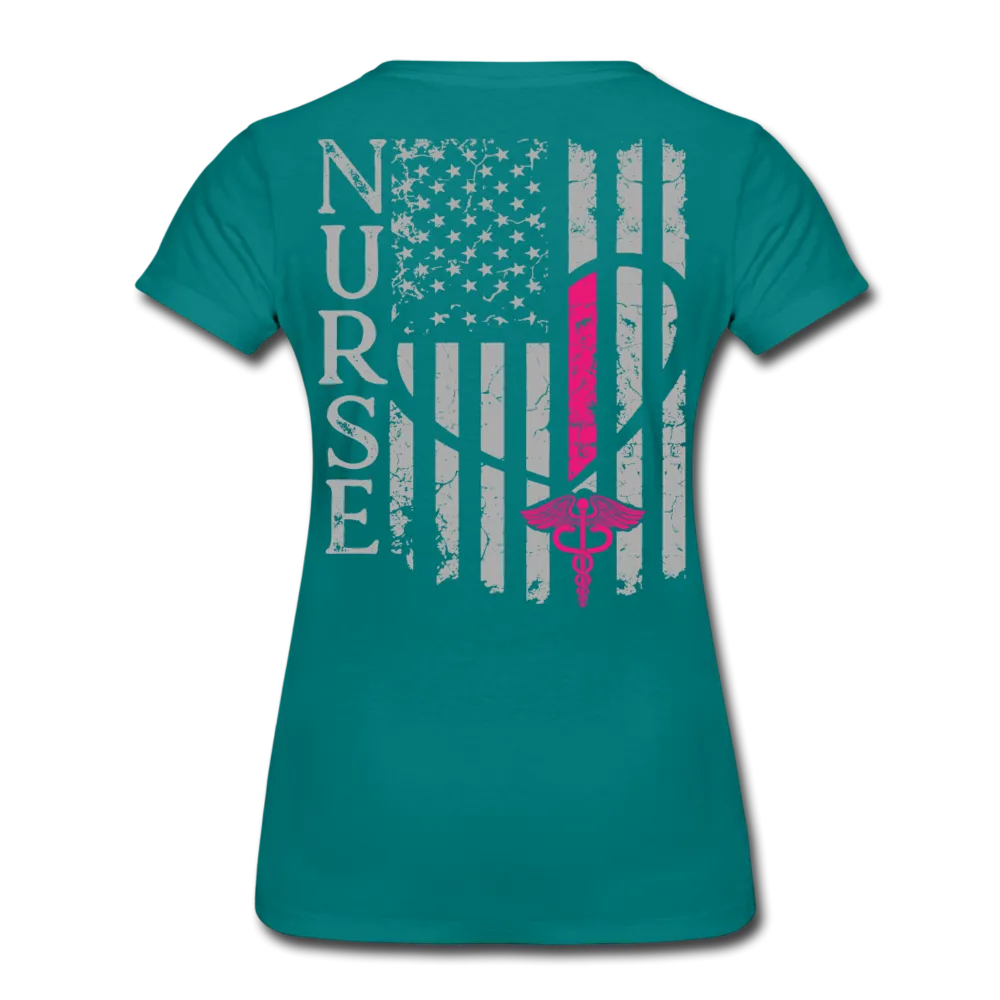 Nurse Flag Women’s Premium T-Shirt (CK1213)