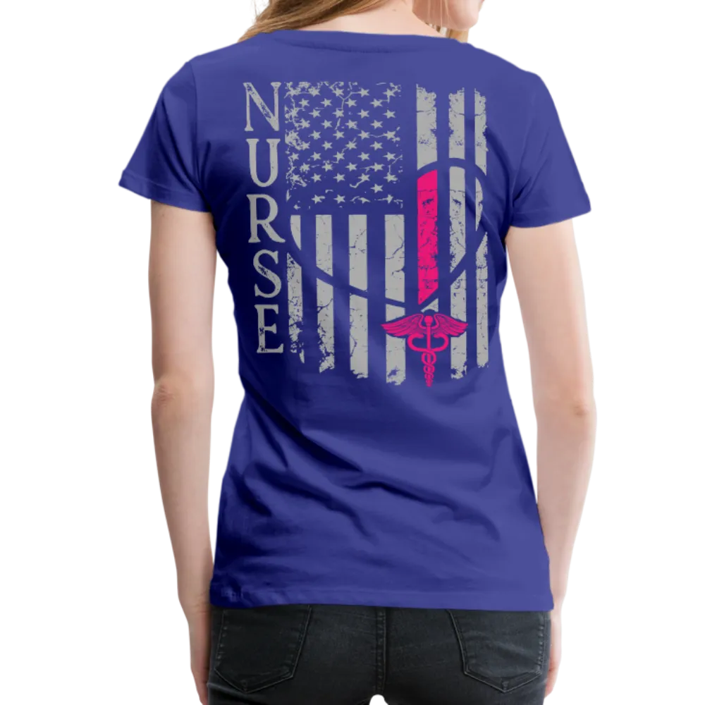 Nurse Flag Women’s Premium T-Shirt (CK1213)