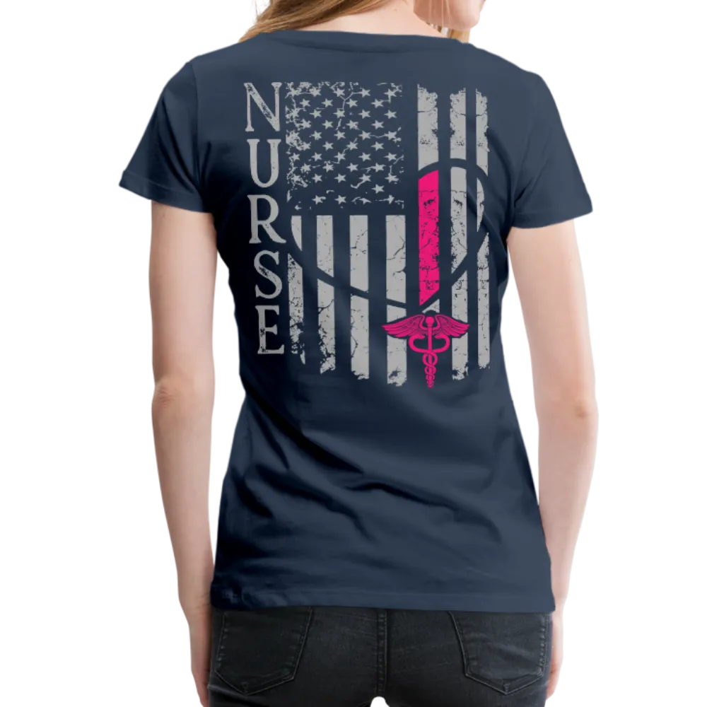 Nurse Flag Women’s Premium T-Shirt (CK1213)