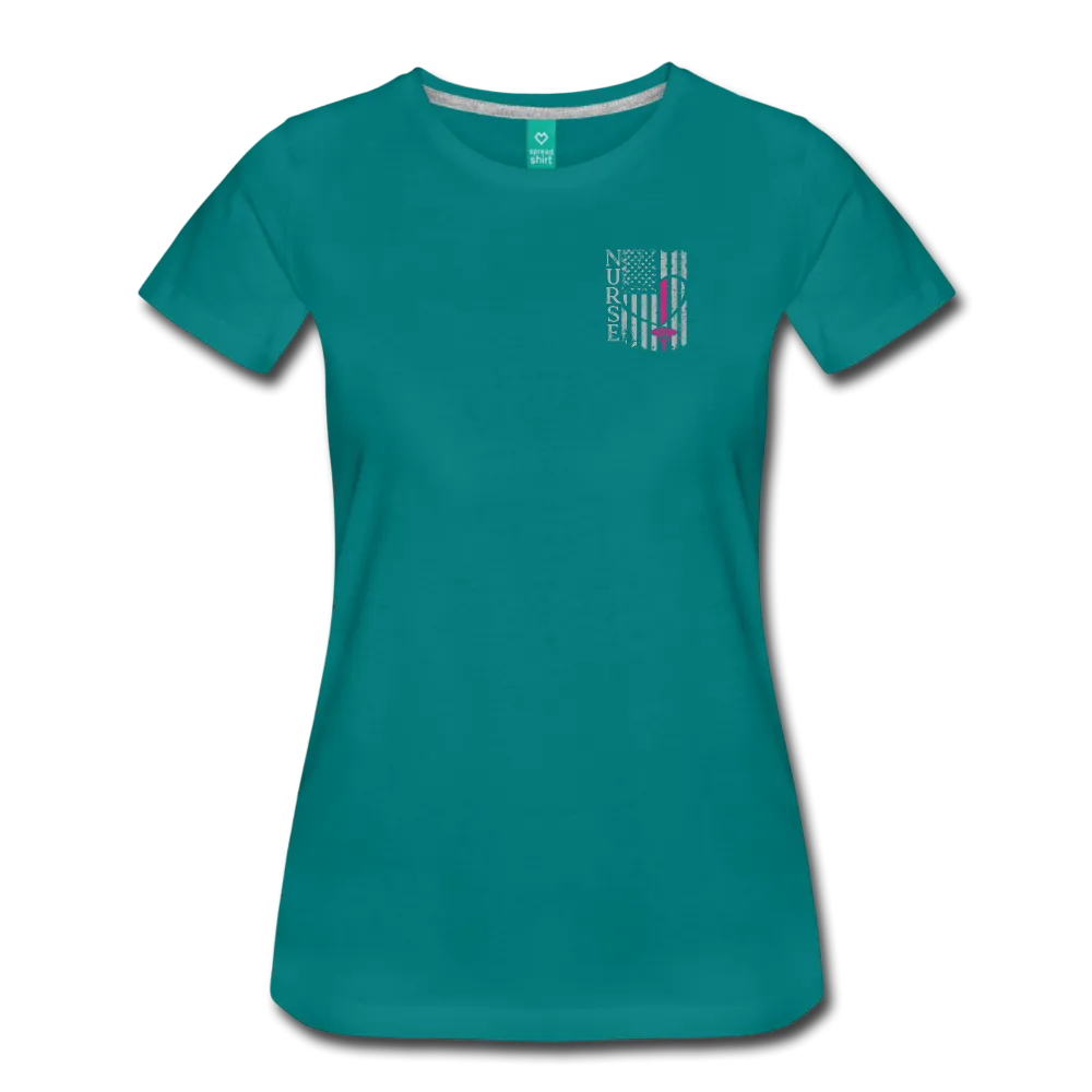 Nurse Flag Women’s Premium T-Shirt (CK1213)