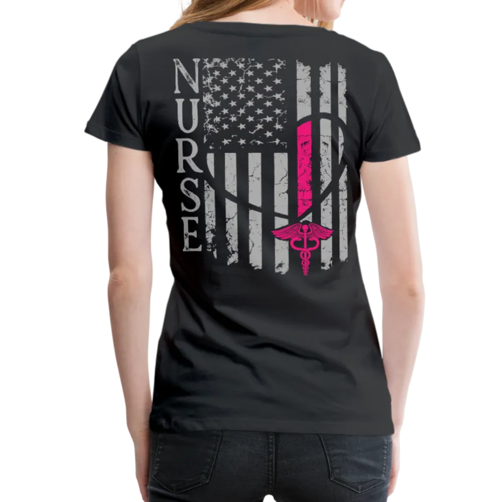 Nurse Flag Women’s Premium T-Shirt (CK1213)