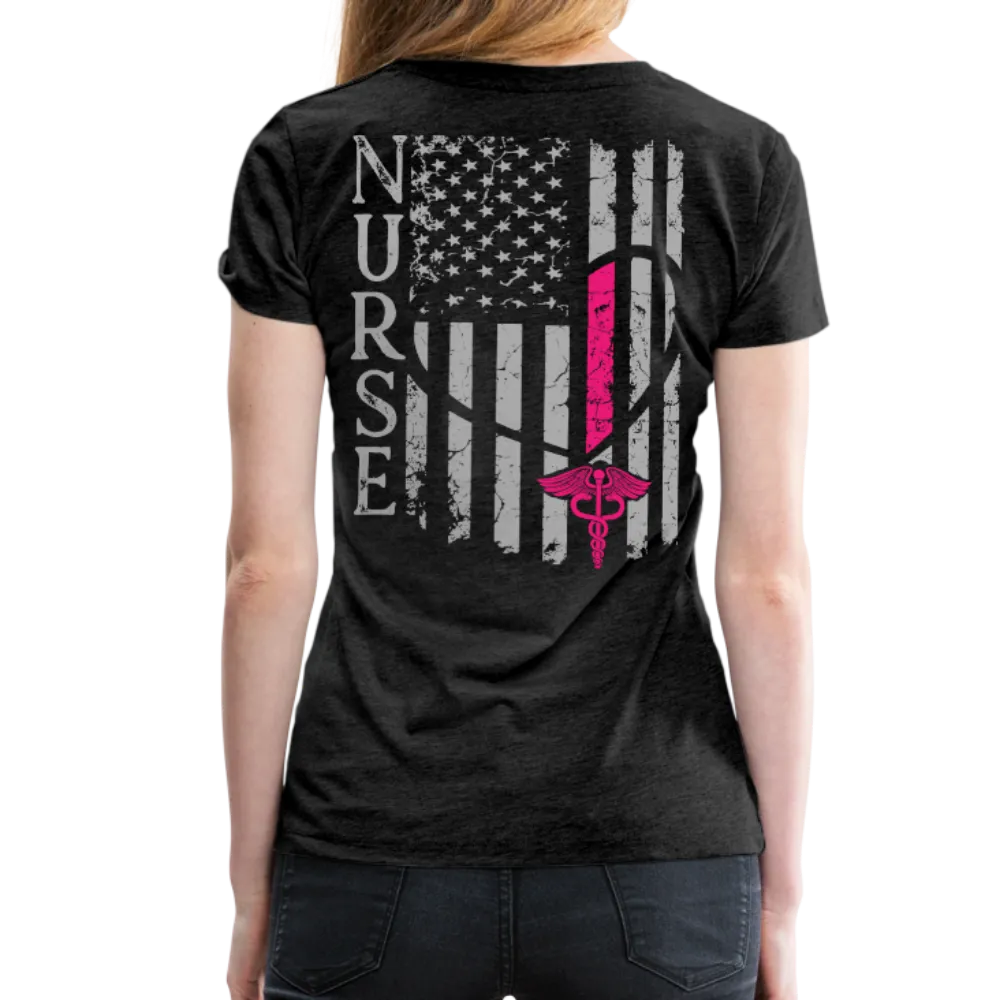 Nurse Flag Women’s Premium T-Shirt (CK1213)
