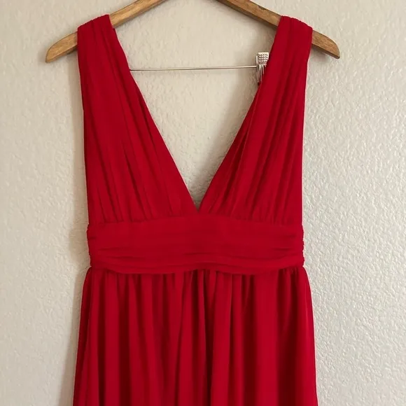 NWOT Heavenly Hues Red Maxi Dress Gown Gala