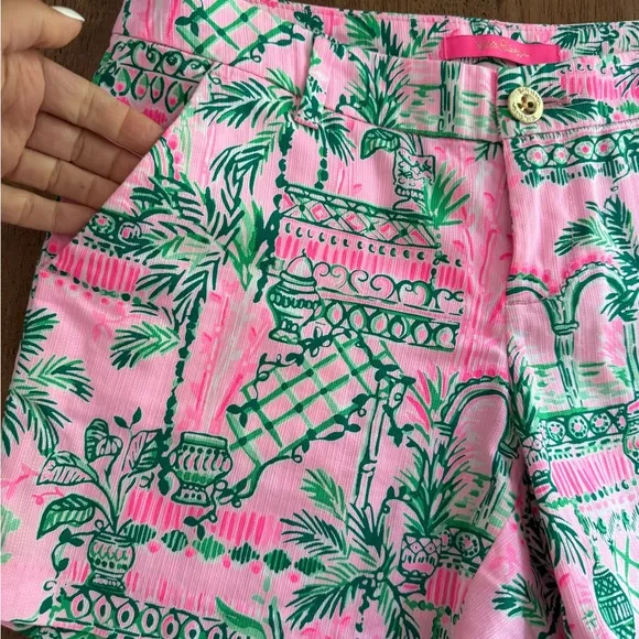 NWOT Lilly Pulitzer Callahan Shorts SZ 0 Mandevilla Baby Always Worth It