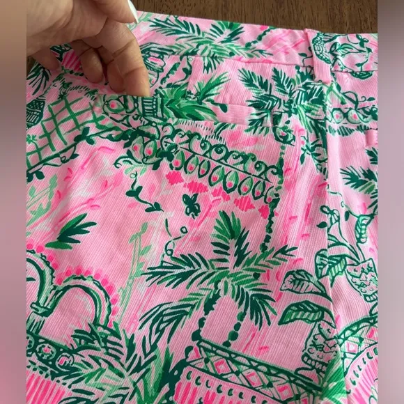 NWOT Lilly Pulitzer Callahan Shorts SZ 0 Mandevilla Baby Always Worth It