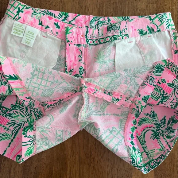 NWOT Lilly Pulitzer Callahan Shorts SZ 0 Mandevilla Baby Always Worth It