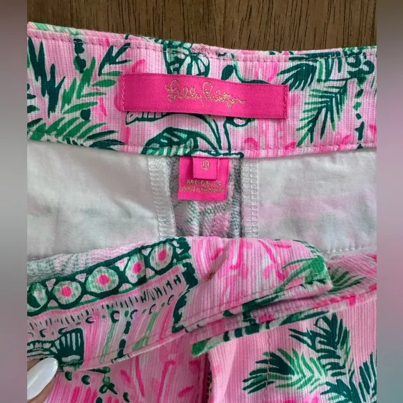 NWOT Lilly Pulitzer Callahan Shorts SZ 0 Mandevilla Baby Always Worth It