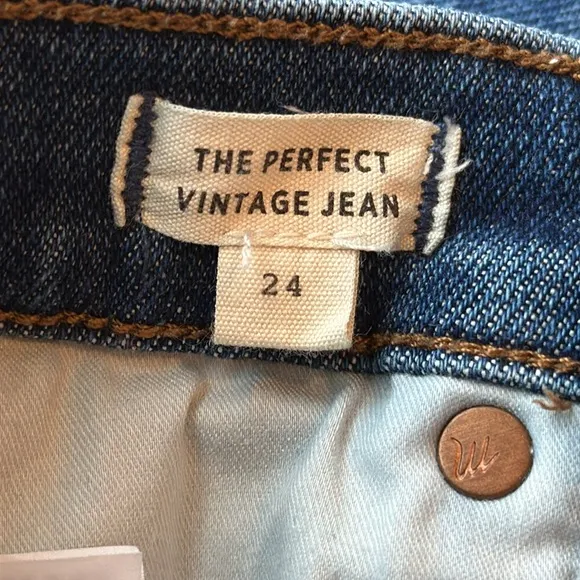 NWOT Madewell The Perfect Vintage Jean High-Rise size 24