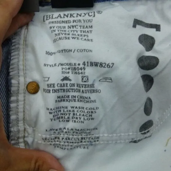 NWT Blank NYC Shorts The Barrow, Vintage High-Rise Short (Cruise Control) 30