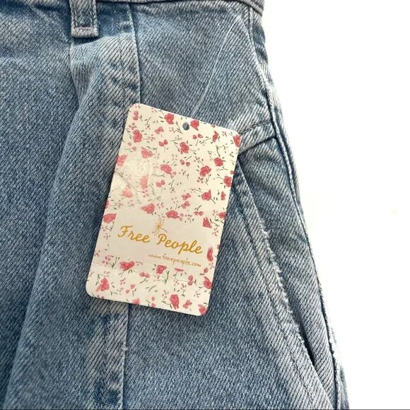 NWT Free People Venice Culotte Shorts 25 High Rise