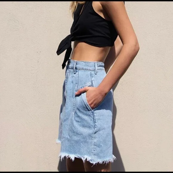 NWT Free People Venice Culotte Shorts 25 High Rise