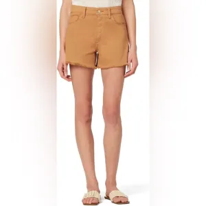 NWT JOE’S The Jessie Relaxed Short W Fray Hem Vintage Stretch in Almond