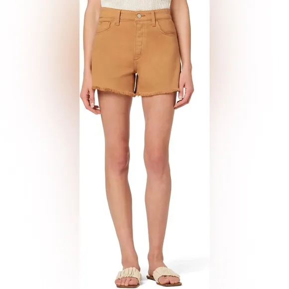 NWT JOE’S The Jessie Relaxed Short W Fray Hem Vintage Stretch in Almond