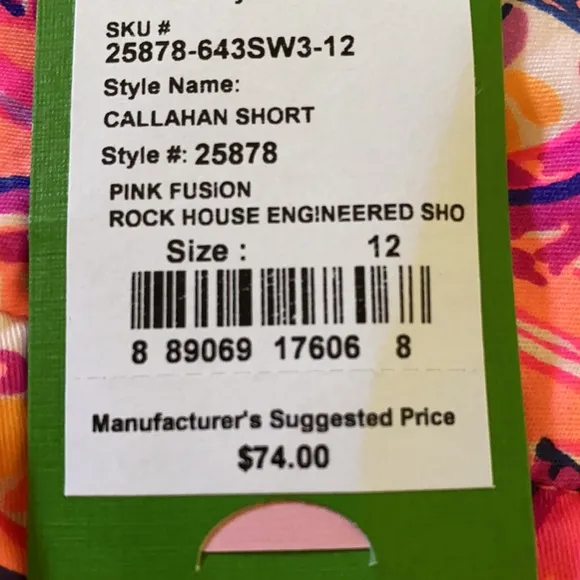NWT Lilly Pulitzer Callahan short pink fusion