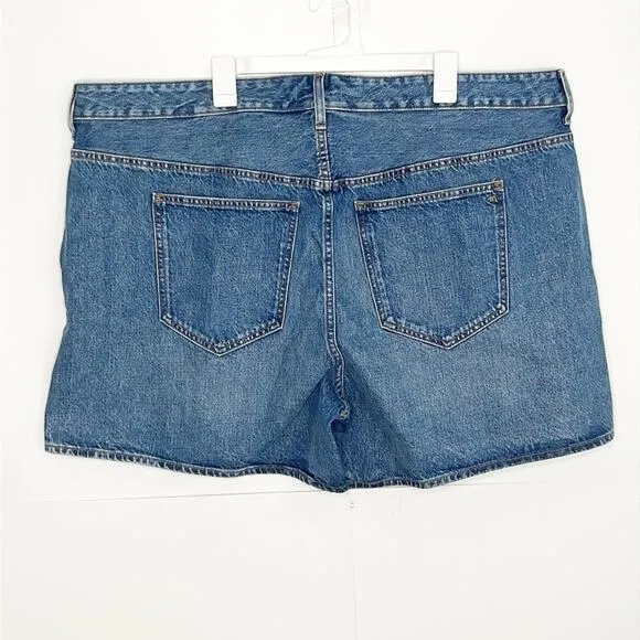NWT Madewell Mid-Length Denim Shorts Side Slit Edition