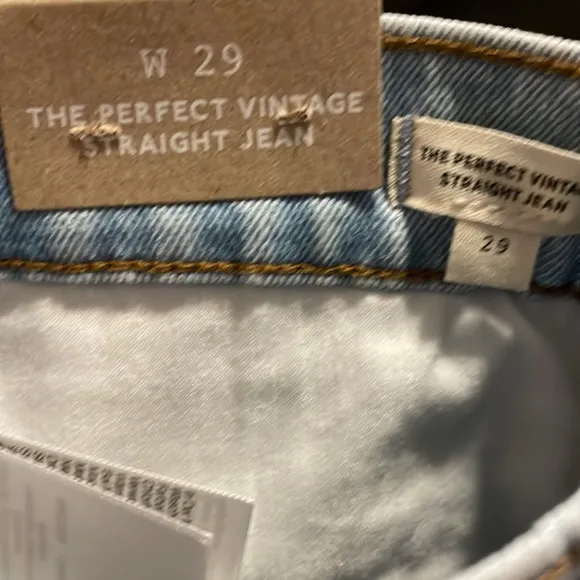NWT | Madewell The Perfect Vintage Straight Distressed Denim Westanna Wash Sz 29