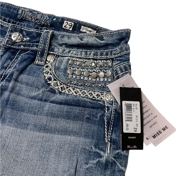 NWT Miss Me Embellished Jean Shorts