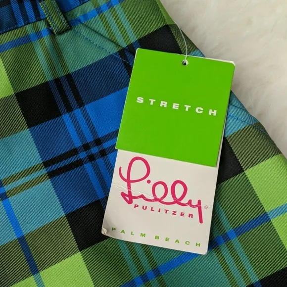 NWT Vintage Lilly Pulitzer Bass River Plaid Shorts