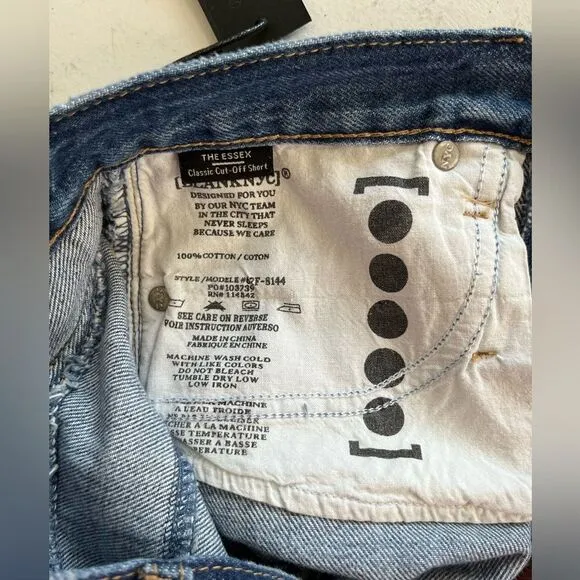 NWT Women’s Blank NYC The Essex Classic Cut-Off Jean Shorts Size 26 #225