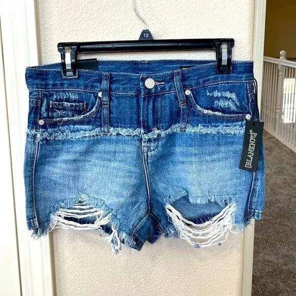 NWT Women’s Blank NYC The Essex Classic Cut-Off Jean Shorts Size 26 #225