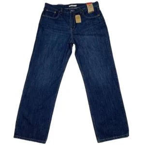 NWT Womens Levi's Low Pro Straight 32 Dark Wash Size 14 90's Style Straight Leg