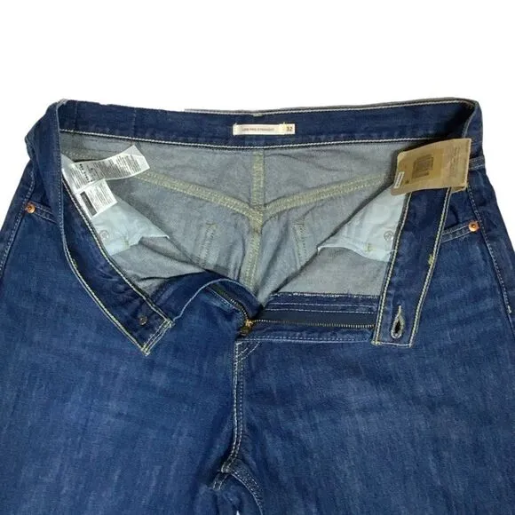 NWT Womens Levi's Low Pro Straight 32 Dark Wash Size 14 90's Style Straight Leg