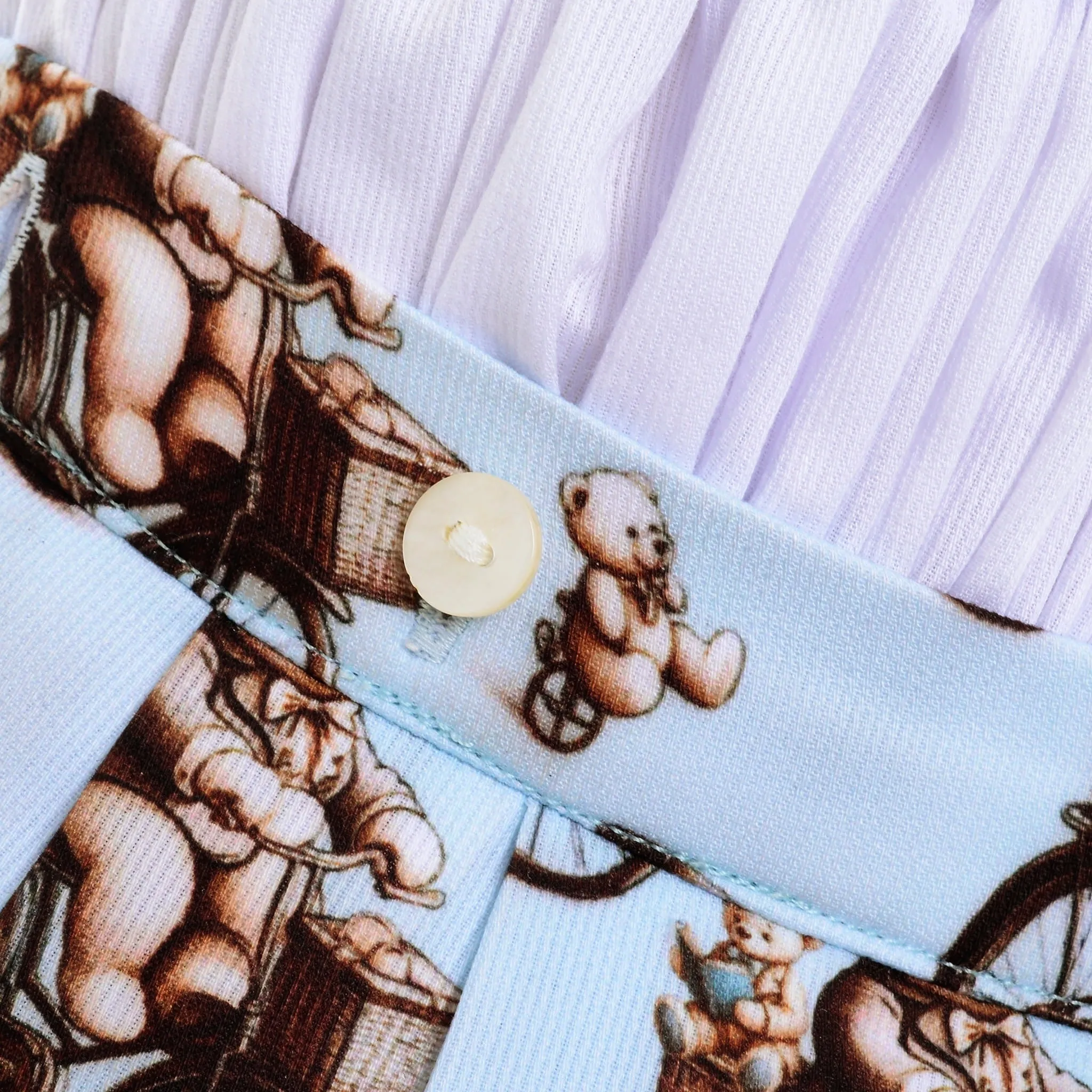 Ocean Baby Boys Smocked Cycling Vintage Teddy Bear Buster Suit Set (NB-2Yrs)