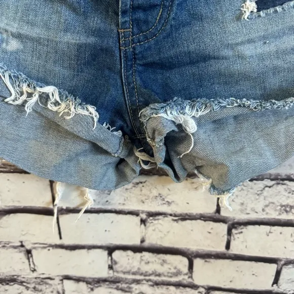 One X Teaspoon Bandits Shorts In Blue Cult SZ 30