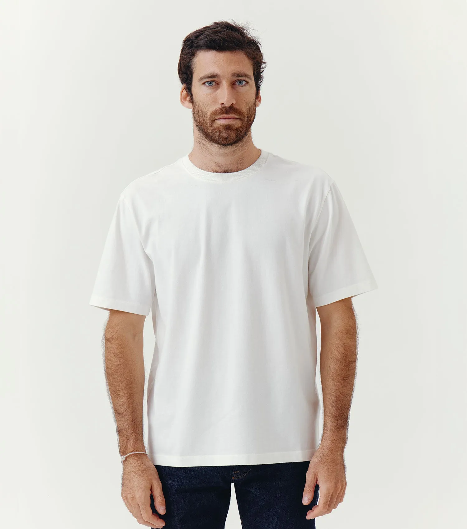 Organic Cotton Heavy T-shirt Ecru