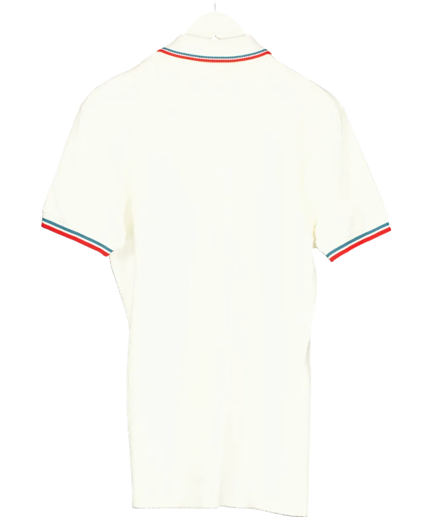 Orlebar Brown Cream Jarrett Stripe Polo Shirt UK S