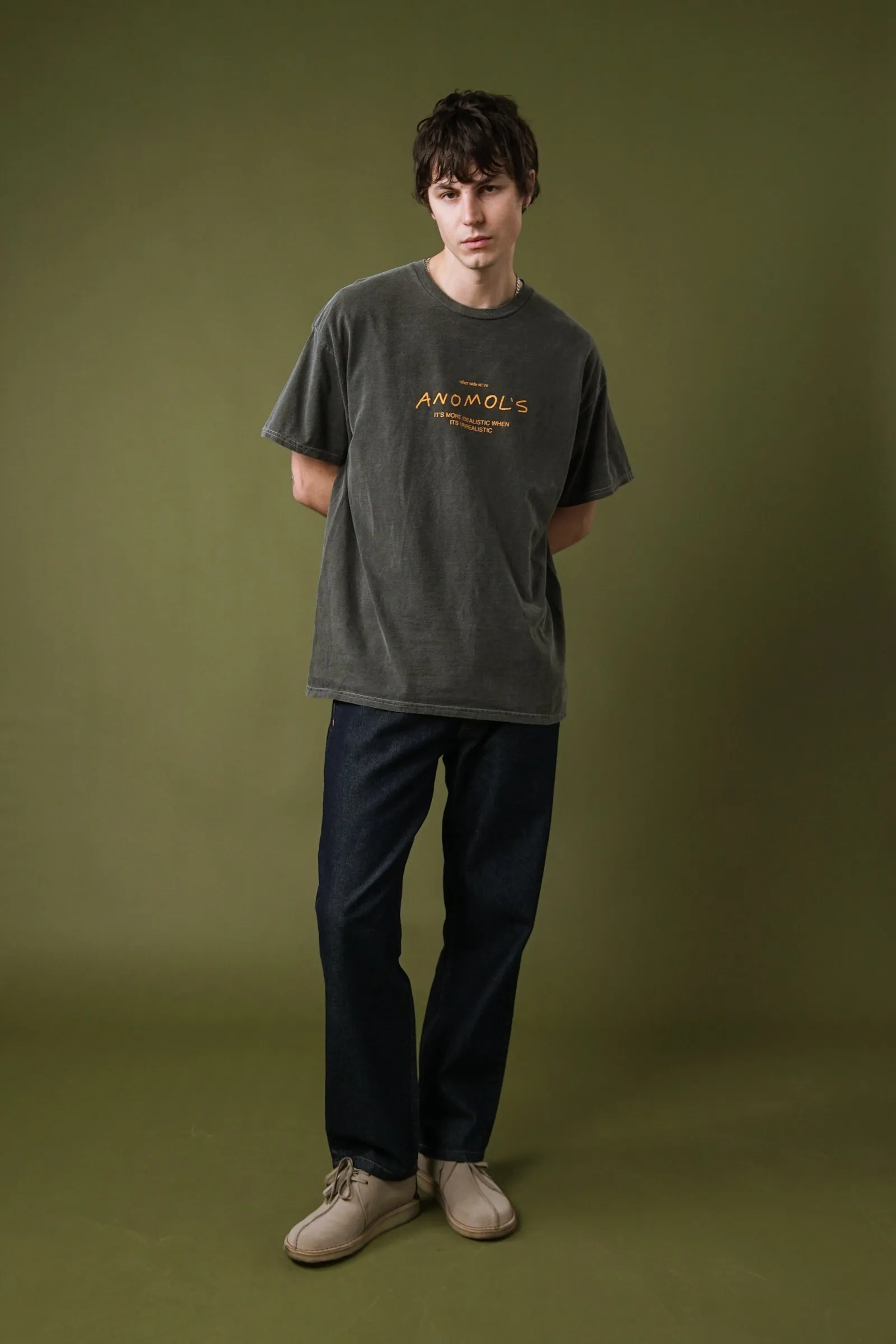 Other Side Store 'Anomols' Vintage Washed Tee - Black