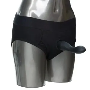 Packer Strap-on Harness Boxer Shorts with Reinforced O-ring, M-l