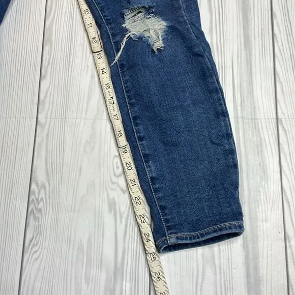 Paige Verdugo Mid Rise Skinny Distressed Ankle Jeans 29
