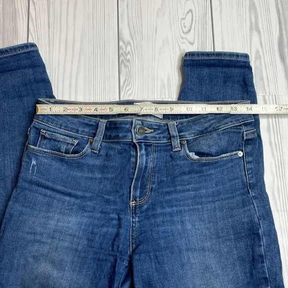 Paige Verdugo Mid Rise Skinny Distressed Ankle Jeans 29
