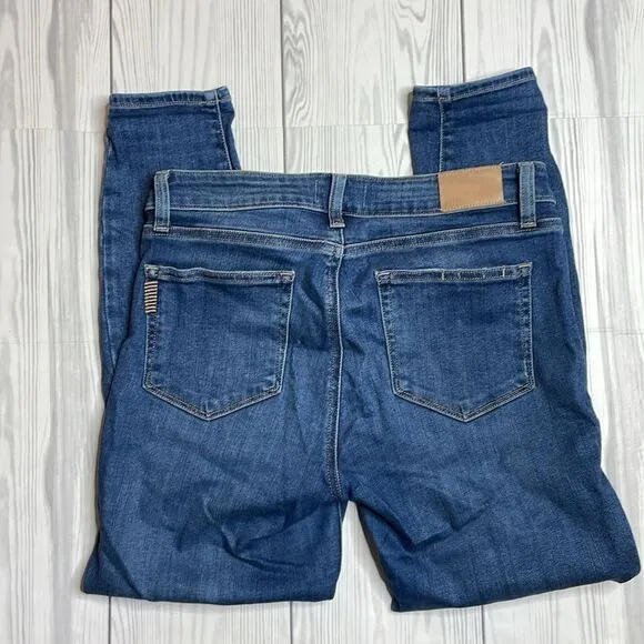 Paige Verdugo Mid Rise Skinny Distressed Ankle Jeans 29