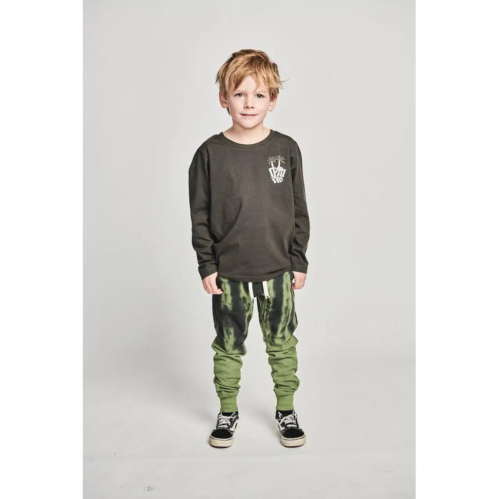 Palmbones Ls Tee - Soft Black