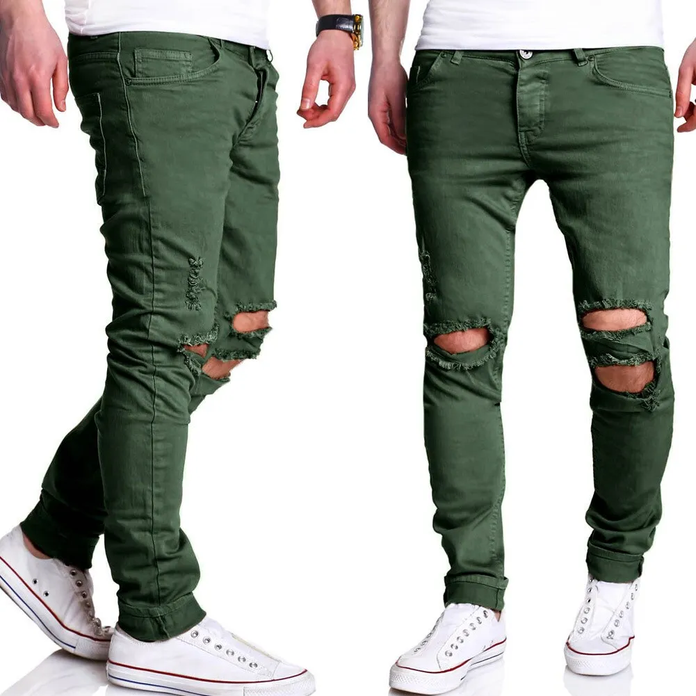 Pantalon Jeans Vintage Homme Coupe Longue