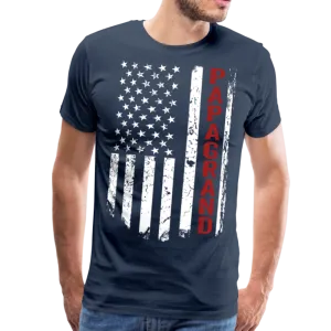 Papagrand American Flag Men's Premium T-Shirt