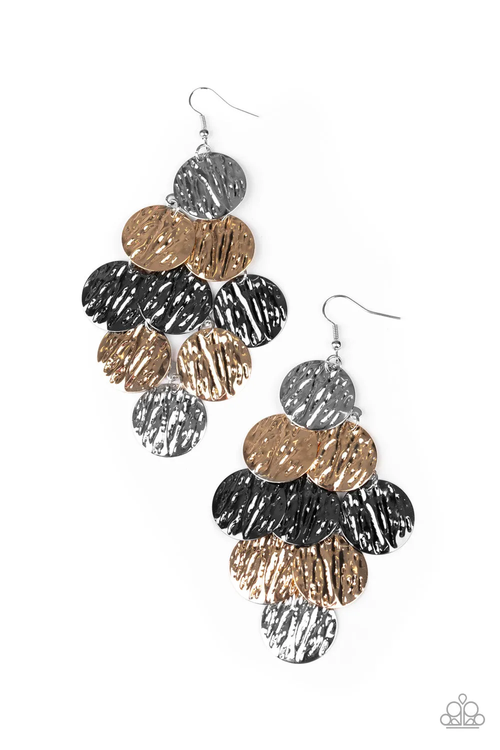 Paparazzi Uptown Edge - Multi Earrings
