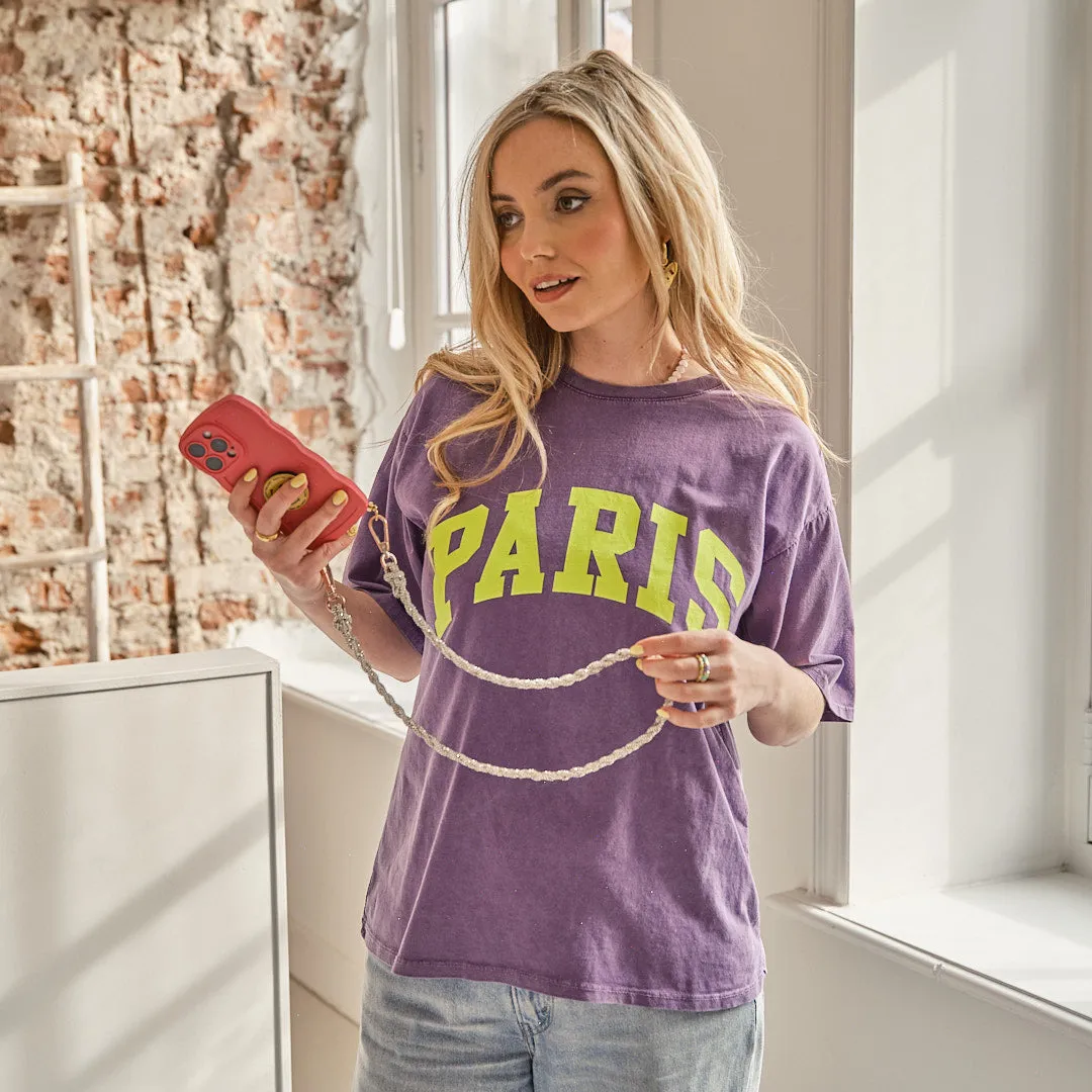 Paris tee paars